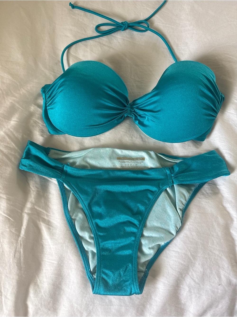 Victoria's Secret Teal Push-Up Bikini Set - Picture 2 of 2